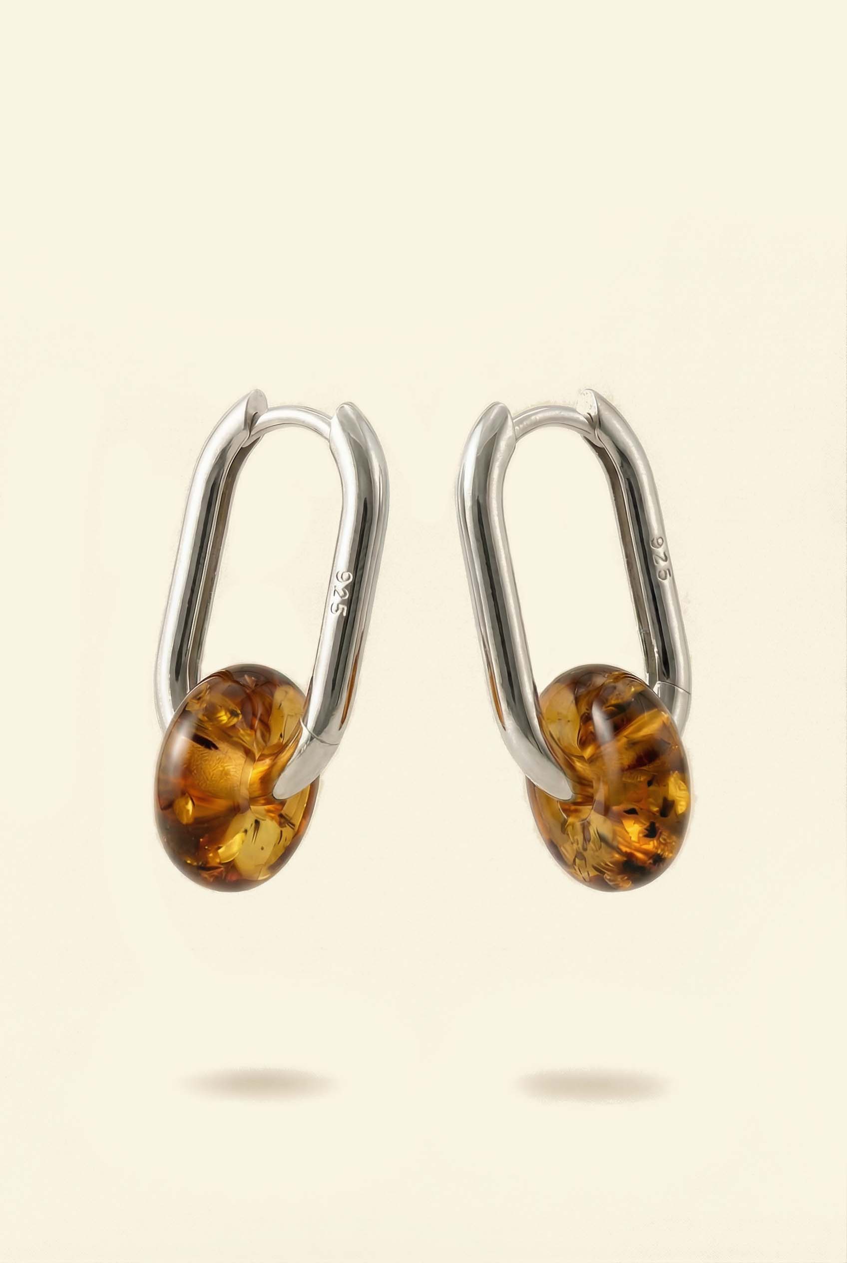 Dune Amber Hoops