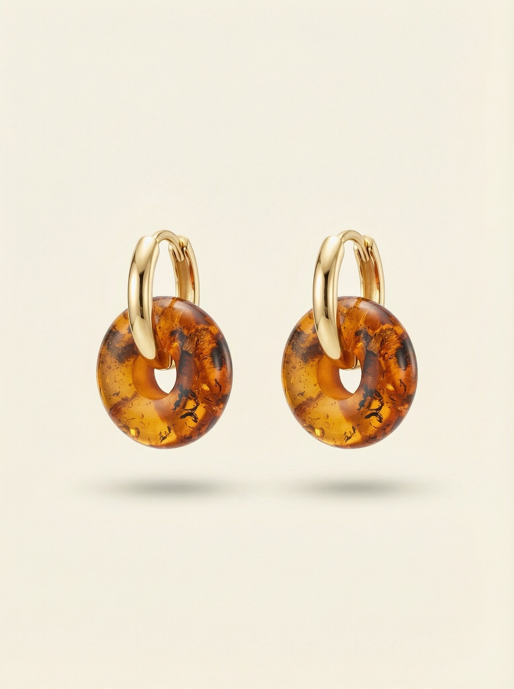 Nida Amber Hoops